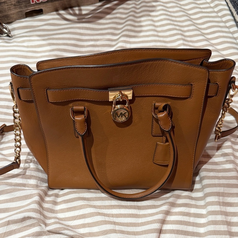Michael Kors Tan Leather Satchel